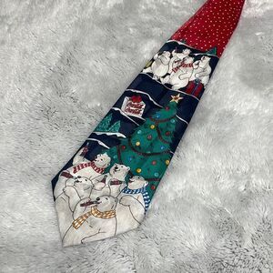 Coca-Cola Polar Bear Funny Christmas Tie